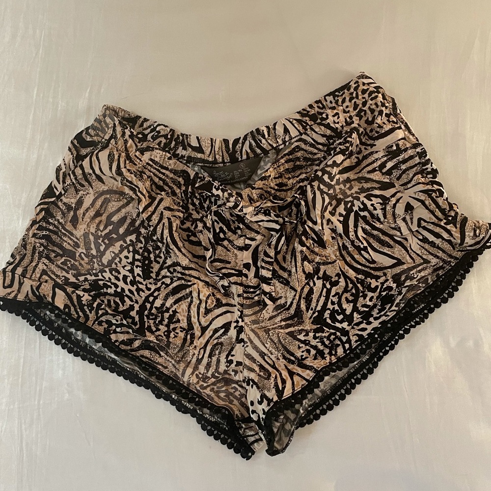 Tiger Print Summer Casual Shorts